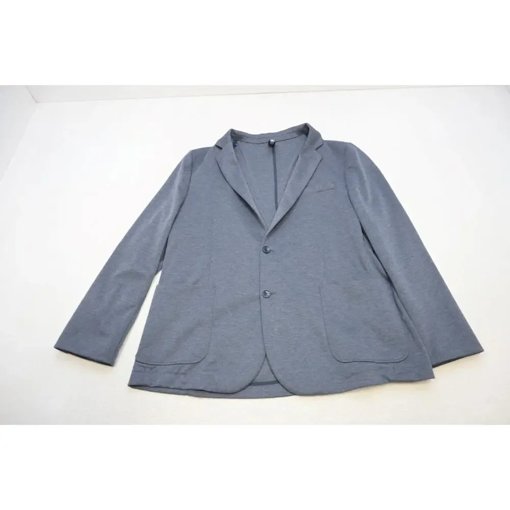 PJ Paul Jones Blue Sports Blazer Jacket 2 Button Stretch‎ Mens Size 2XL